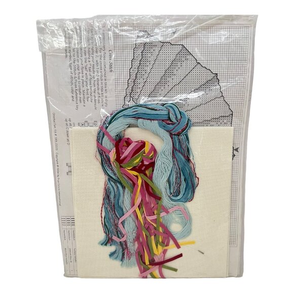 True Colors Oriental Fan Ribbon Embroidery Kit 9.5x7.5 Karen Bowdish NEW SEALED - Picture 4 of 4